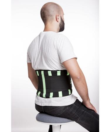 Back Bandage Support Belt for Everyday & Sports | Reliable Injury Protection | Double Closure for Perfect Fit | Available in 5 Sizes (L: 86-95cm) - Buy Online on GoSupps.com