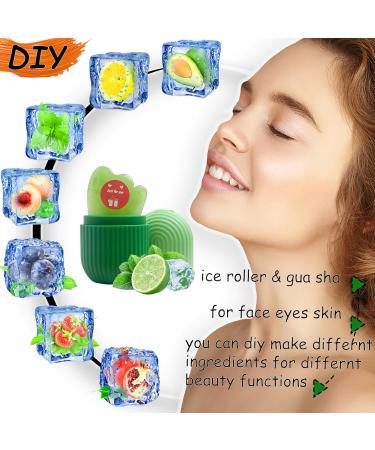 Keepaq Ice Scooter Face: Silicone Eye Skin Treatment for Pores & Folds | Folding Skincare Tool - B-Green - Buy Online on GoSupps.com