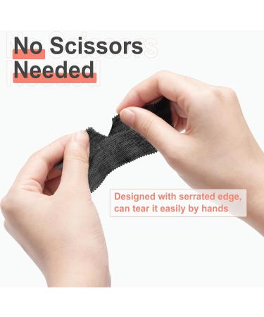 Buy Athletic Sports Tape - 4 Rolls No Sticky Residue Cotton for Soccer Climbing Medical Use - Latex Free 1.5" x 10 Yards (Black & White) International Shipping - Buy Online on GoSupps.com