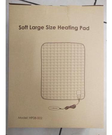 Shop Heating Pillows with Auto Shut-Off | 50x60cm Electric Heat Pillow - 5 Rapid Heat Settings & Overheat Protection for Back Shoulders & Neck - Dark Blue - Buy Online on GoSupps.com