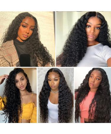 ESIWONHAIR 16 Deep Wave Remy Human Hair Lace Closure Wig for Black Women - Buy Online on GoSupps.com