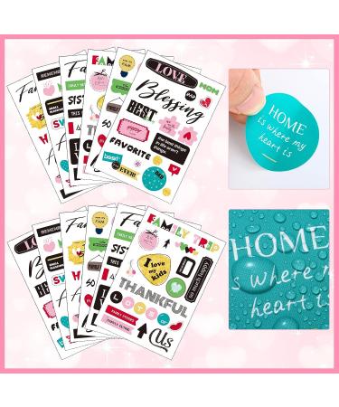 500pc Family Friend Theme Scrapbooking Sticker Decals - Waterproof Vinyl Memories Stickers for Album Embellishment (Family Theme) - Buy Online on GoSupps.com