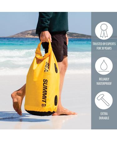 Sea to Summit Big River Dry Bag 20L - Ultra-Durable Roll-Top Waterproof Storage (Yellow) - Buy Online on GoSupps.com