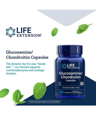 Life Extension Glucosamine Chondroitin Capsules - 100ct for Joint Health - Buy Online on GoSupps.com