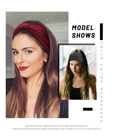 Buy 6-Pack Women's Propog Hair Bands - Elastic Summer Headbands & Yoga Accessories in Brown - Buy Online on GoSupps.com