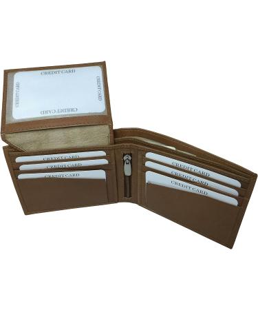 BMF Embroidered Genuine Leather Wallet Brown Authentic - Buy Online on GoSupps.com