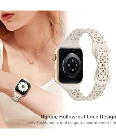 Apple Watch Band Women Silicone Strap Leopard Floral IWatch Ultra SE 8 7 6  5 4 3