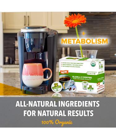 SOLLO Infused Organic Medium Roast Slimlly Low Acid Coffee Single Serve Pods Compatible With 2.0 K-Cup Keurig Brewers 24 K-cup - Buy Online on GoSupps.com