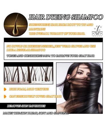 Buy Black Hair Dye Shampoo | Long Lasting Hair Color Shampoo for Men & Women - Shop Now - Buy Online on GoSupps.com