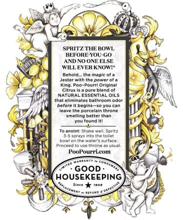 Poo-Pourri Original Scent Toilet Spray Bottle 2 Fl Oz (Pack of 2) - Citrus Freshness for Before-You-Go Elimination - Buy Online on GoSupps.com