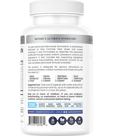 Electrolyte Replacement Tablets for Rapid Rehydration | Alleviates Cramps | Gentle on Stomach | 100 Capsules Salt Capsules 100 Count - Buy Online on GoSupps.com