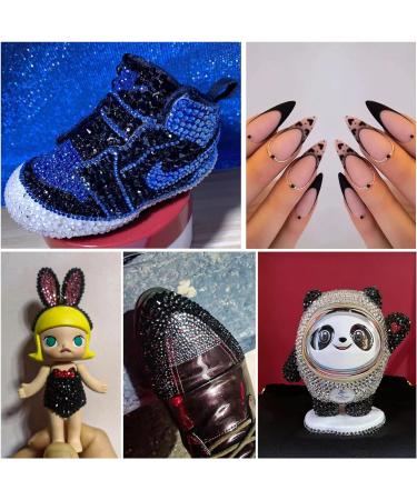 Buy Beadsland 1440pcs Black SS6 Flat Back Rhinestones for Nails | Nail Crystals for Stunning Nail Art - Buy Online on GoSupps.com