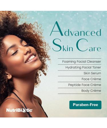 NutriBiotic Hydrating Facial Toner 4.2 Fl Oz | Peptides Aloe DMAE Vitamin C Vegan & Paraben Free - Buy Online on GoSupps.com