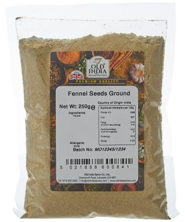 Old India Fennel Seeds Ground 250g 250 g (Pack of 1) - Buy Online on GoSupps.com
