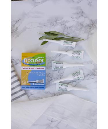Docusol Kid's Mini Enema 100mg for Constipation Relief - 5 Count Pack - Buy Online on GoSupps.com