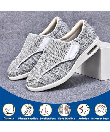 Women s Adjustable Diabetic Shoes | Non-Slip Breathable & Lightweight Edema Sneakers for Elderly - Air Cushion Pressure-Free Walking Shoes (Size 14 Black - Buy Online on GoSupps.com