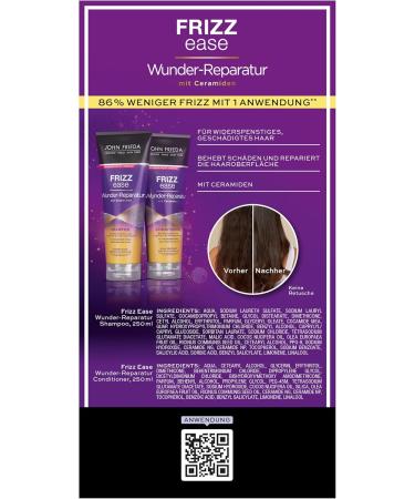  John Frieda John Frieda Frizz Ease Wunder Repair Kit Shampoo 250 ml & Conditioner 250 ml Hair type: unruly damaged frizzy Repair and suppleness - Buy Online on GoSupps.com