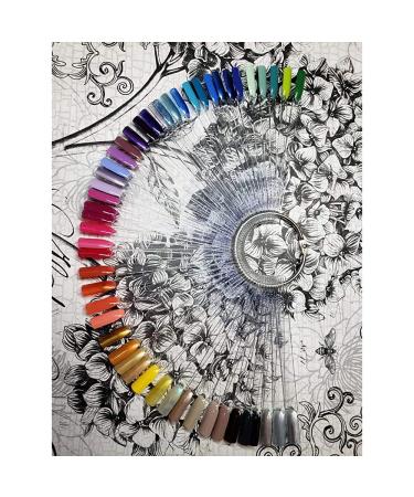 Hedume 12 Set Clear Nail Swatches Sticks - 600 Tips with Split Ring Holder | Transparent Fan-shaped Nail Art Tips for Display and DIY - Buy Online on GoSupps.com
