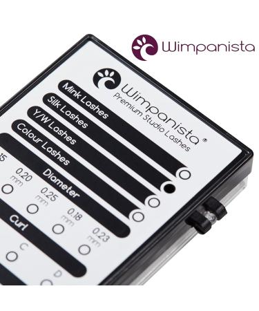 Premium Silk Eyelashes - Individual C Curl Extensions 0.15mm | 8-14mm Lengths | 16 Strips by Wimpanista - International Shipping Available - Buy Online on GoSupps.com