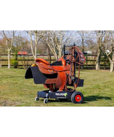 Nedlandic Saddle Cart with Western Saddle Holder | Premium Equine Gear for International Shipping - Buy Online on GoSupps.com