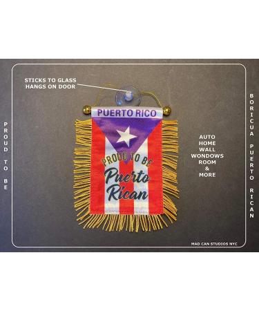 Puerto Rico Car Flag Decals - Quality Mini Window Banners for Boricua PR Accessory - Buy Online on GoSupps.com