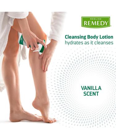 Medline Remedy Clinical Cleansing Body Lotion 8 Oz Spray Bottle Vanilla Scent No-Rinse Bedside Cleanser Incontinence Care Moisturizing Skin Conditioning Nutrient Rich Sulfate-Free Men Women - Buy Online on GoSupps.com