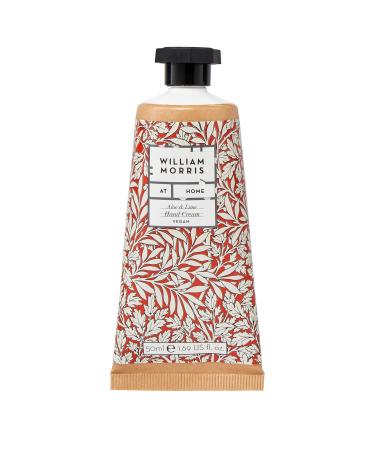 William Morris At Home Foliage Aloe & Lime Hand Care Cream | Enriched with Shea Butter | Cruelty Free & Vegan Friendly | Travel Friendly Size | 50ml
