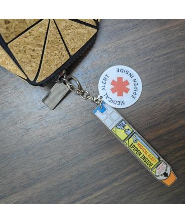 STERCULIA EPIPen Medical Alert Tag - Pocket Case White/Opulent Garden One Size | International Shipping Available - Buy Online on GoSupps.com