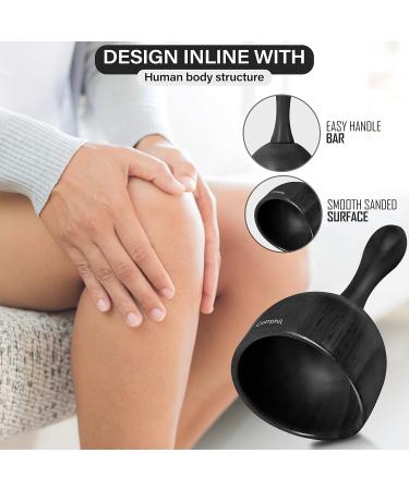 Holz Therapy Massage Tools Kit - Black Lymphatic Drainage Device for Muscle Relaxation & Body Contouring | Anti-Cellulite Maderoterapia Tools - Buy Online on GoSupps.com
