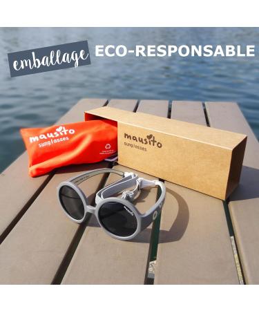 Mausito Kids Sunglasses 6-24 Months | Adjustable Strap & UV Protection | Navy Toddler Sunglasses - Buy Online on GoSupps.com