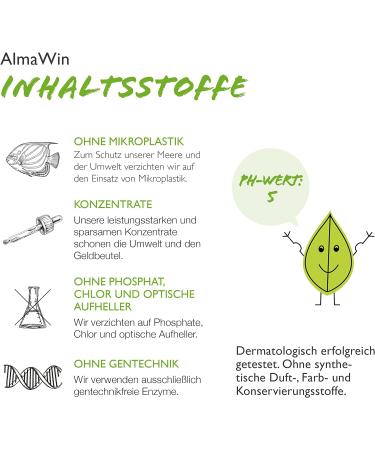 Almawin Organic Washing Liquid 750ml | Eco-Friendly Laundry Perfume | Vegan & Dye-Free | 50 Washes | Verbena Scent - Buy Online on GoSupps.com