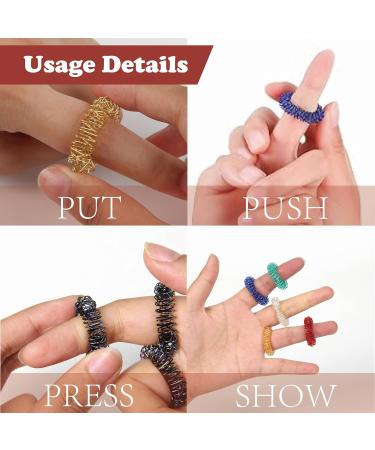 Khiry 20-Part Cordless Rings Set | Finger Massage & Acupressure Rings for Stress Relief & Blood Circulation - Buy Online on GoSupps.com