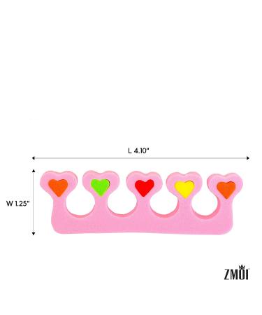 Kids' Premium Colorful Heart Toe Separators - Set of 24 - Super Soft & Durable - Buy Online on GoSupps.com