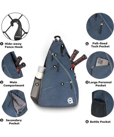 A11N Reversible Crossbody Sling Bag/Backpack for Men and Women - Navy | Pickleball Bag - Buy Online on GoSupps.com