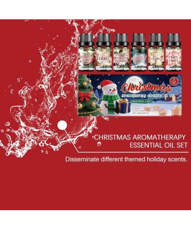  Bexdug Natural Aromatherapy Oil Set 6 Piece Set of Christmas Oils for Home Diffuser Air Freshener for Meditation Yoga Spa Purifier Bedroom Living Room Office - Buy Online on GoSupps.com