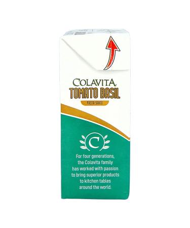 Colavita Tomato Basil Pasta Sauce Recart 13.76 Oz (Pack of 16) | Authentic Italian Recipe with Fresh Non-GMO Ingredients | Gluten-Free and Sustainable Packaging from Italy - Buy Online on GoSupps.com