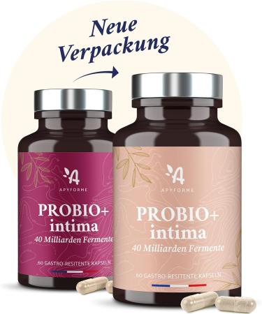 Apyforme Probiotics for Women Vaginal Health - 40 Billion CFU - 4 Lactobacillus Strains - 100% French - Probio+ Intima - Buy Online on GoSupps.com