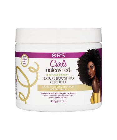 Curls Unleashed Aloe Vera and Honey Texture Boosting Curl Jelly, 16 Ounce (Pack of 2)