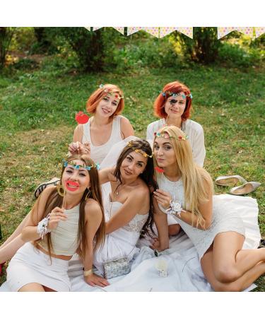 FEPITO 16 Pieces Flower Crown Headband Garland - Perfect for Festivals & Weddings - Buy Online on GoSupps.com