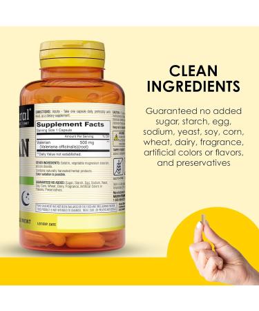 MASON NATURAL Valerian Root 500 mg 2 Month Supply Promotes Healthy & Restful Sleep Herbal Supplement 60 Capsules - Buy Online on GoSupps.com