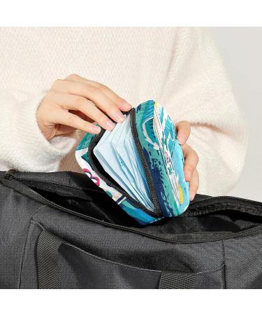 Anna Cowper Surfboard Beach Pattern Sanitary Napkin Storage Bag Feminine Menstrual Cup Pouches Nursing Pad Holder Tampon Bags Portable Period Bag for Women Teen Girls 1Pcs Multi-colored 18 - Buy Online on GoSupps.com