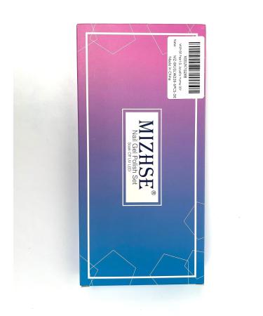 Mizhse Gel Nail Polish Set - 6 Pearl Effect Colors | White Shimmer UV Gel | 10ml UV/LED Soak Off Nail Polish - Buy Online on GoSupps.com