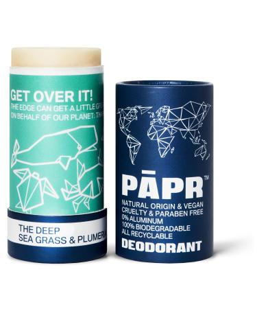 PAPR - Nature Powered Clinically Proven All Natural Deodorant in Zero Waste Paper Packaging (The Deep)