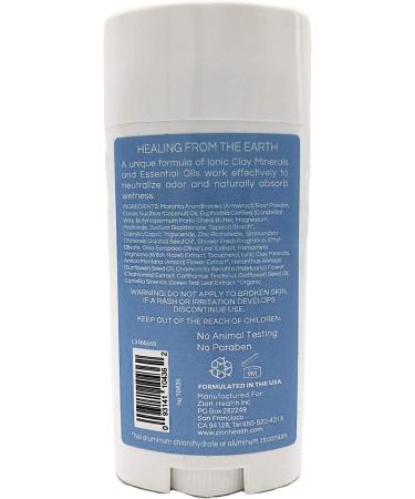 Zion Health Bold ClayDry Deodorant - Shower Fresh 2.8 oz | Natural Odor Protection - Buy Online on GoSupps.com