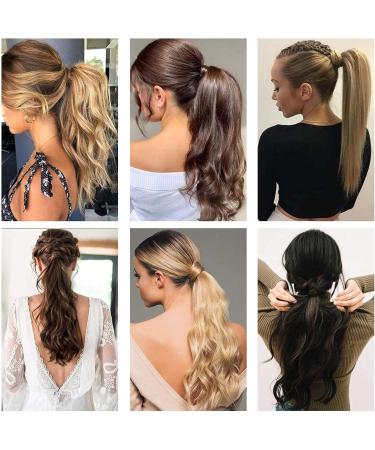 Wrap Around Ponytail Extension | Long Curly Hairpiece for Women | Brown/Black/Blonde 17 Inch - Buy Online on GoSupps.com