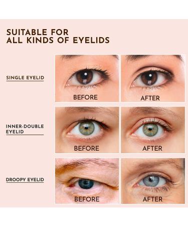 Invisible Eyelid Lifter Strips 400Pcs - Premium Self-Adhesive Eye Lid Tape for Hooded Eyes - Includes Fork Rods and Tweezers - Buy Online on GoSupps.com