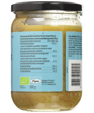 Terrasana Almond Butter Brown 500g - Premium Vegan Nut Spread | International Shipping Available - Buy Online on GoSupps.com