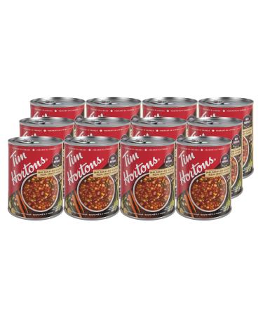 Tim Hortons Beef Barley & Vegetable Soup Ready to Serve 12 Cans x 540mL