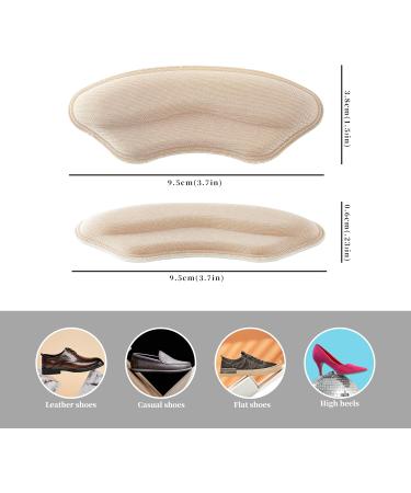 Buy Heel Pads for Shoes | Soft & Flexible Heel Grips for Comfort - 4 Pairs for Men & Women - Buy Online on GoSupps.com