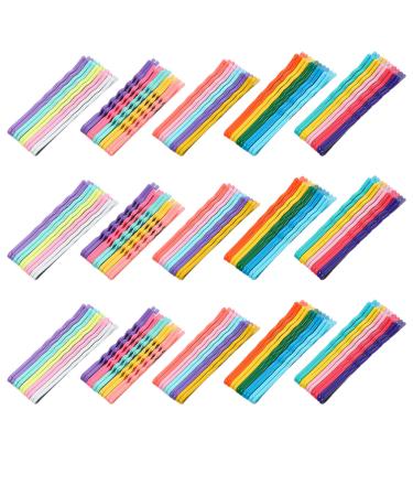 KALLORY 100pcs Colorful Bobby Hairpins Macaroon Metallic Bobby Hair Clips Metal Hairpins for Women Girls Hair Accessories